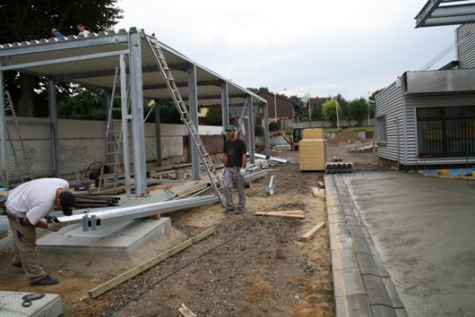 Anlieferung der Waschanlage